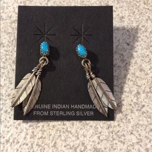 Sterling Indian dangle earrings